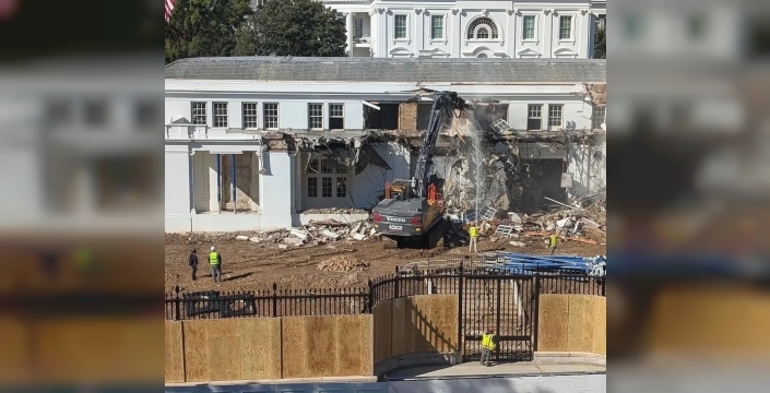 Beyaz Saray'da şok gelişme: Trump'ın dev projesi binayı yıktı!