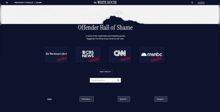 Beyaz Saray'dan gazetecilere şok suçlama: 'Medya suçluları' listesi yayınlandı!