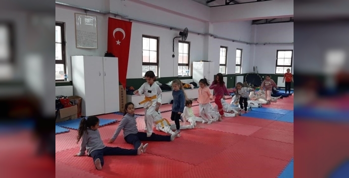 Bilecik'te taekwondo dersleri hız kesmeden devam ediyor