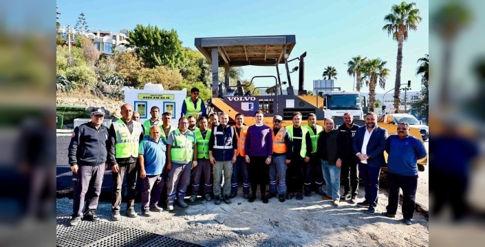 Bodrum'da sıcak asfalt çalışmaları tamamlandı, yollar yenilendi