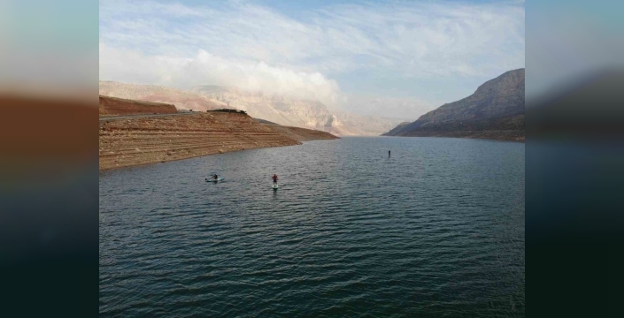 Botan Vadisi'nde kano ve sup rüzgarı: Doğayla iç içe spor keyfi