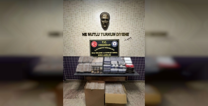 Bursa'da büyük operasyon: 283 bin kaçak sigara ele geçirildi