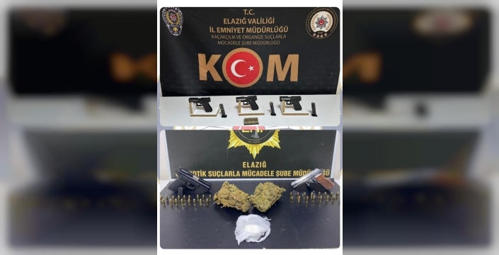 Elazığ'da büyük operasyon: Uyuşturucu ve silahlar ele geçirildi, bir kişi tutuklandı