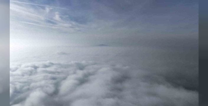 Elazığ, sis perdesi altında drone ile böyle görüntülendi