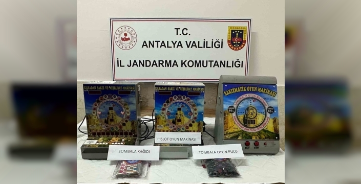 Elmalı'da sakızmatik kumar operasyonu: İki kişi gözaltında