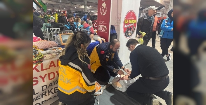 Kırklareli'de tarım fuarında sağlık eğitimi: Acil durumlara hazırlık