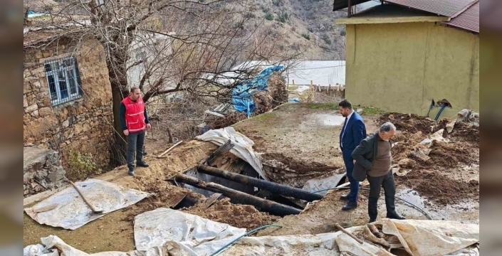 Sason'da yangın mağduru aileye büyük destek