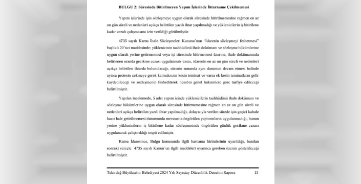 Sayıştay'ın çarpıcı raporu: CHP'li Tekirdağ Belediyesi'nde 19 usulsüzlük ortaya çıktı