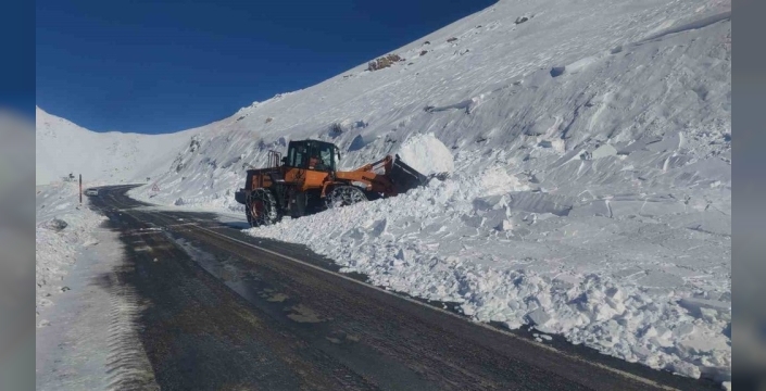 Van-Bahçesaray yolu çığ temizliği sonrası yeniden ulaşıma açıldı