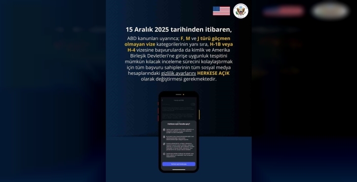 ABD'den vize başvuruları için şok talep: Sosyal medya hesaplarınız herkese açık olmalı