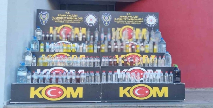 Adana'da büyük operasyon: Pet şişelerdeki sahte içki ağı çökertildi