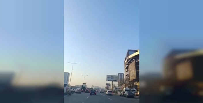 Ankara'da korkunç kaza: Zincirleme çarpışma güvenlik kamerasında!