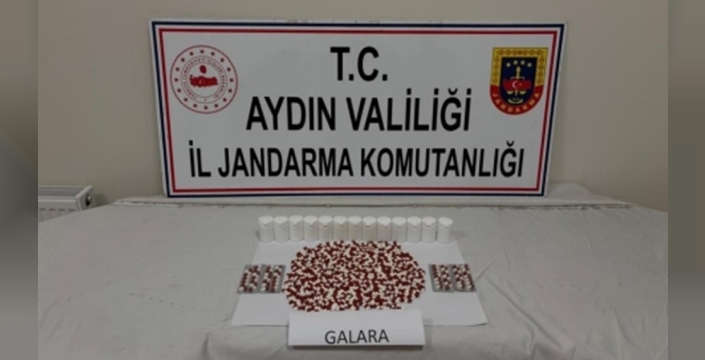 Aydın'da yol kontrolünde 1053 uyuşturucu hap ele geçirildi