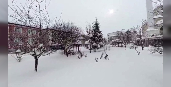 Başçiftlik kar altında kaldı, hayat durma noktasına geldi