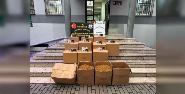 Bursa'da dev operasyon: 87 bin 400 adet kaçak makaron sigara ele geçirildi