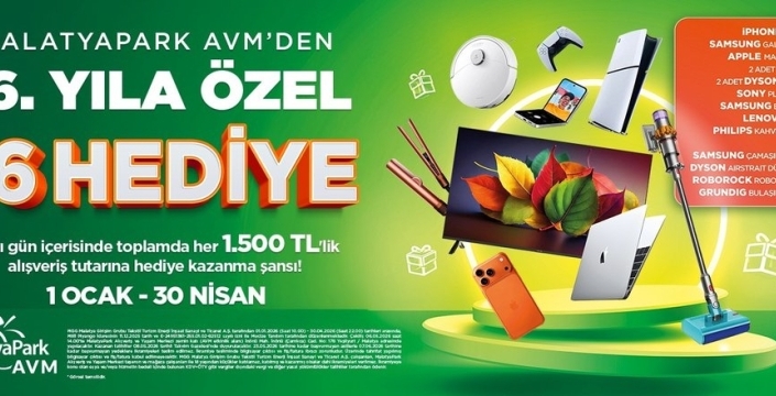 MalatyaPark AVM, 16. yılına özel büyük çekiliş düzenliyor
