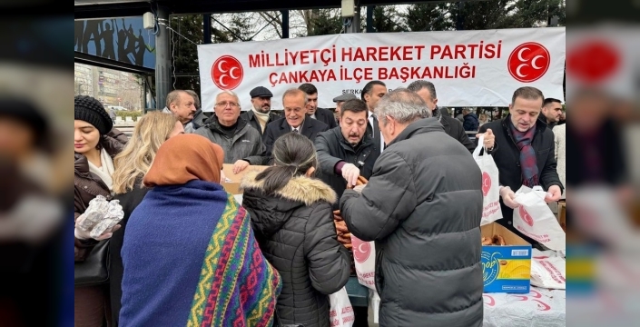 MHP Çankaya'dan Miraç Kandili'nde gönüllere dokunuş: Kandil simidi ikramı