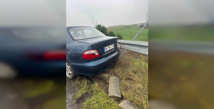 Muratlı'da korkunç kaza: 1 kişi yaralandı!