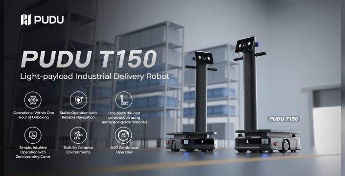 Pudu Robotics, hafif yük taşıma robotu T150'yi piyasaya sürdü