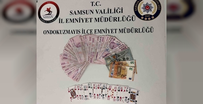 Samsun'da kumar masasına polis baskını: 5 kişiye işlem, yüksek meblağda para ele geçirildi