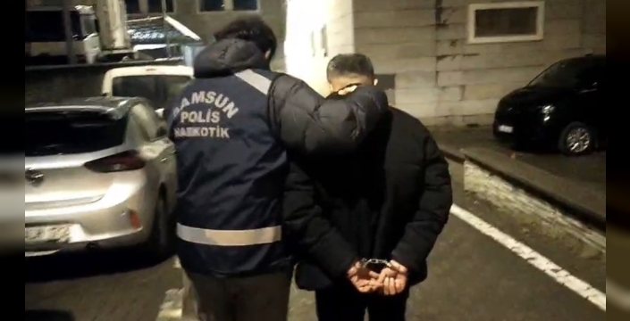 Samsun'da uyuşturucu suçundan 18 yıl hapis cezası bulunan şahıs yakalandı