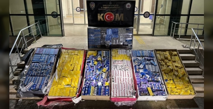 Şanlıurfa'da dev operasyon: 40 bin paket kaçak sigara ele geçirildi