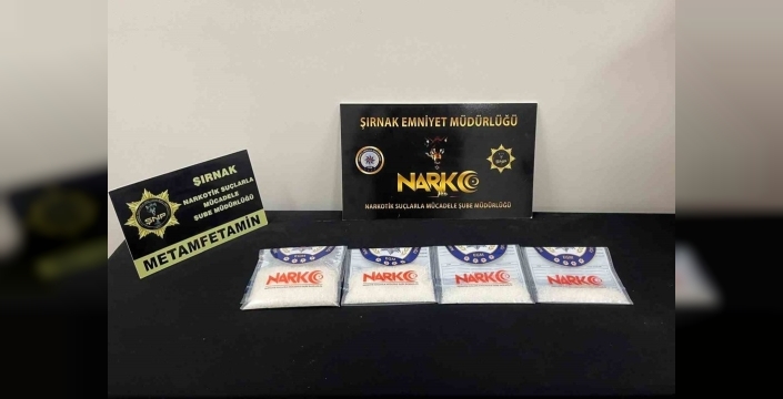 Şırnak'ta narkotik operasyonda yarım kilo metamfetamin ele geçirildi