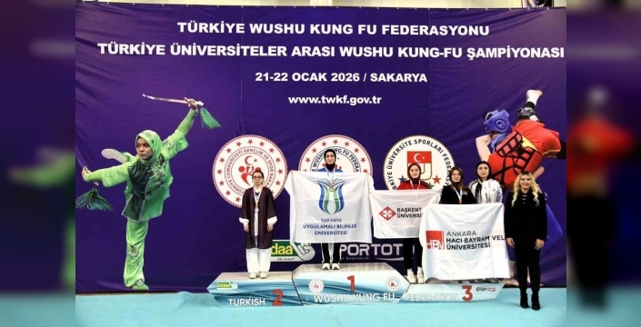 SUBÜ Wushu'da Türkiye şampiyonu oldu