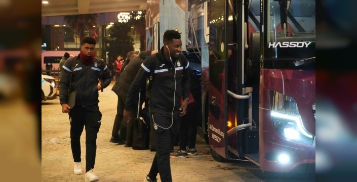 Trabzonspor, kritik kupa maçı için Gaziantep'te