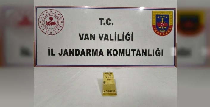 Van'da jandarmadan büyük başarı: 1 kiloluk külçe altın ele geçirildi