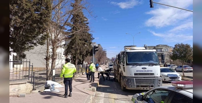 Adıyaman'da tanker altında kalan yaya, hayatını kaybetti