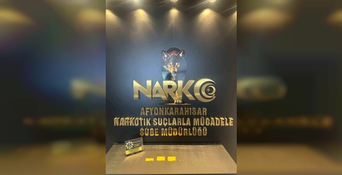 Afyonkarahisar'da uyuşturucu operasyonu: 1 kişi tutuklandı, 2 gözaltı