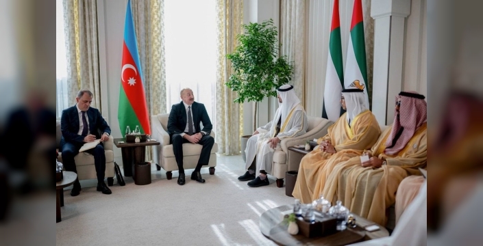 Aliyev ve Nahyan, stratejik iş birliği için buluştu