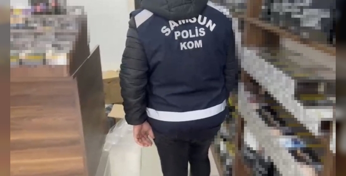 Bafra'da dev tütün operasyonu: İş yeri ve depoya baskın!