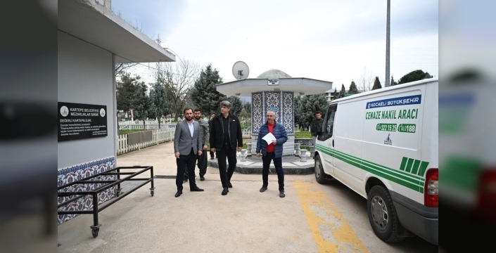 Başkan Kocaman'dan cenaze hizmetleri binasında inceleme