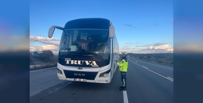 Çanakkale'de 509 araç trafikten men edildi