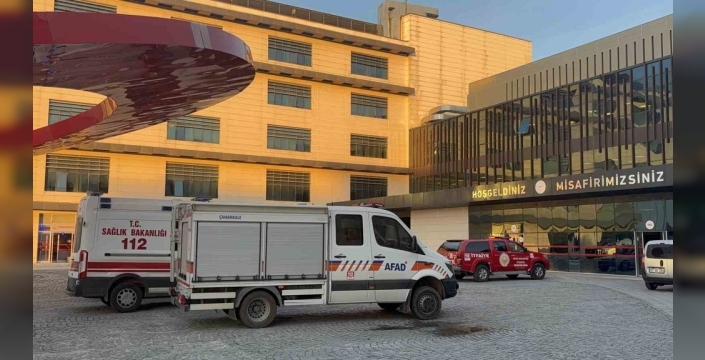 Çanakkale'deki hastanede yangın paniği yaşandı