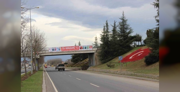 Düzce'de acil durumlarda tek numara 112'ye dikkat çekiliyor