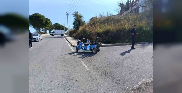 Gazipaşa'da elektrikli bisiklet kazasında 2 kişi yaralandı