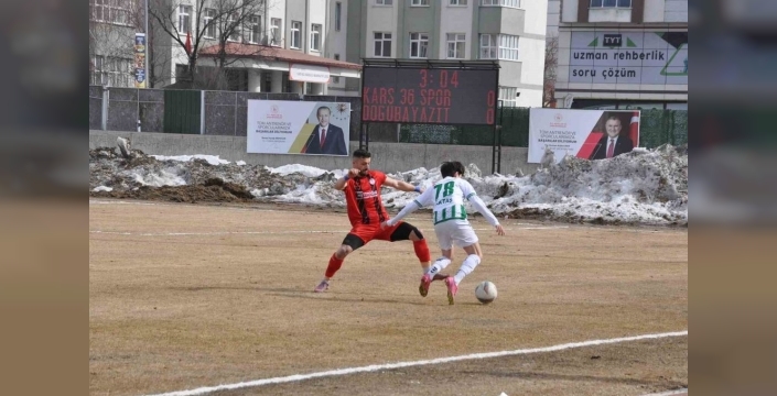Kars 36 Spor, Doğubayazıt Spor'u 2-1 mağlup etti
