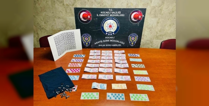 Kocaeli'de tombala baskını: Kumar oynayan 7 kişiye toplam 81 bin TL ceza