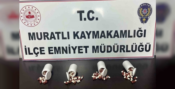 Muratlı'da uyuşturucuya geçit yok: 210 hap ve metamfetamin ele geçirildi