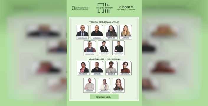 Osman Zeki Şahin, Mimarlar Odası'na adaylığını duyurdu