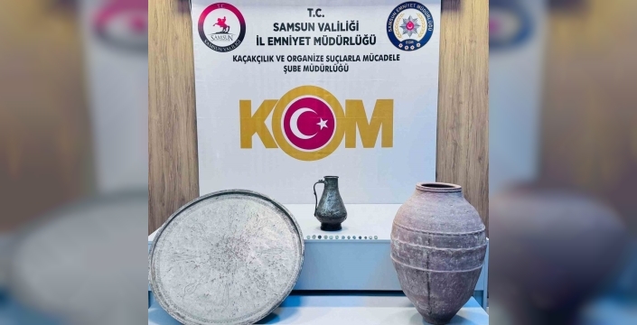 Samsun'da tarihi eser operasyonu: Helenistik sikkeler ve Osmanlı eserleri ele geçirildi