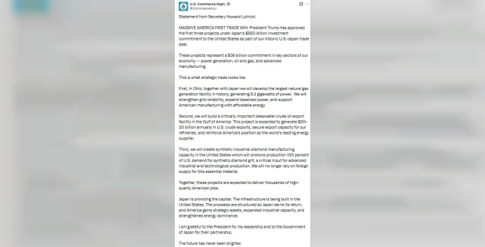 Trump, Japonya'nın dev yatırımıyla ABD'de tarihi projeleri duyurdu