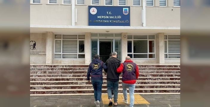 19 yıl hapis cezası olan firari, Mersin'de jandarmaya yakalandı