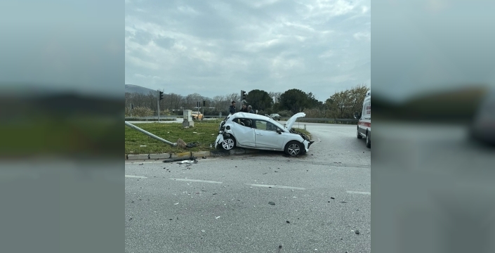 Akhisar'da trafik kazası: 1 kişi yaralandı