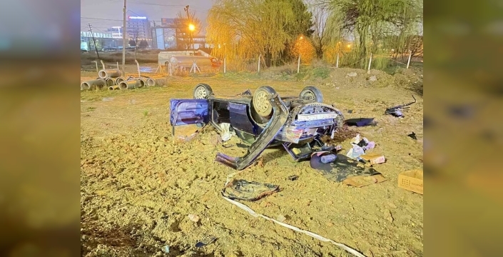 Ankara'da kaza: Kontrolden çıkan otomobil takla attı, bir kişi hayatını kaybetti