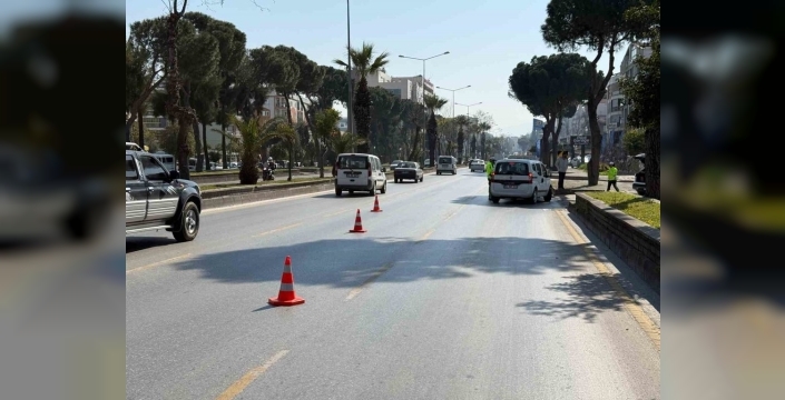 Aydın'da bayram öncesi dron ile trafik denetimi yapıldı