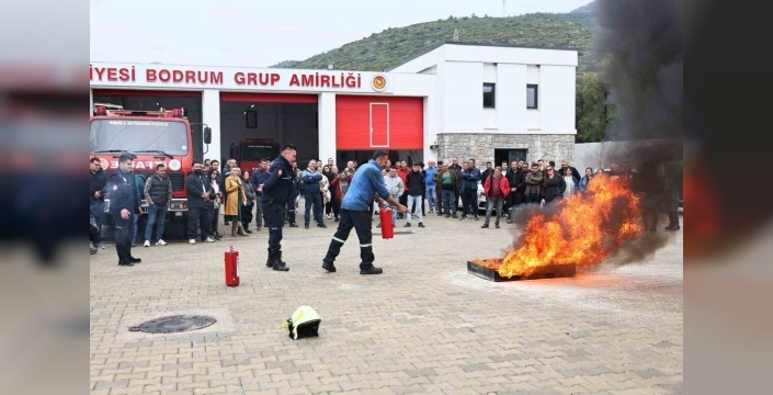 Bodrum'da yangınlara karşı teyakkuz: Belediye personeline kritik eğitim